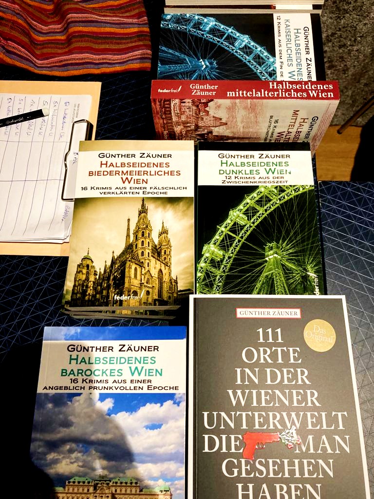 Günther Zäuner Buchertisch read!!ing room 22. 09. 2022
