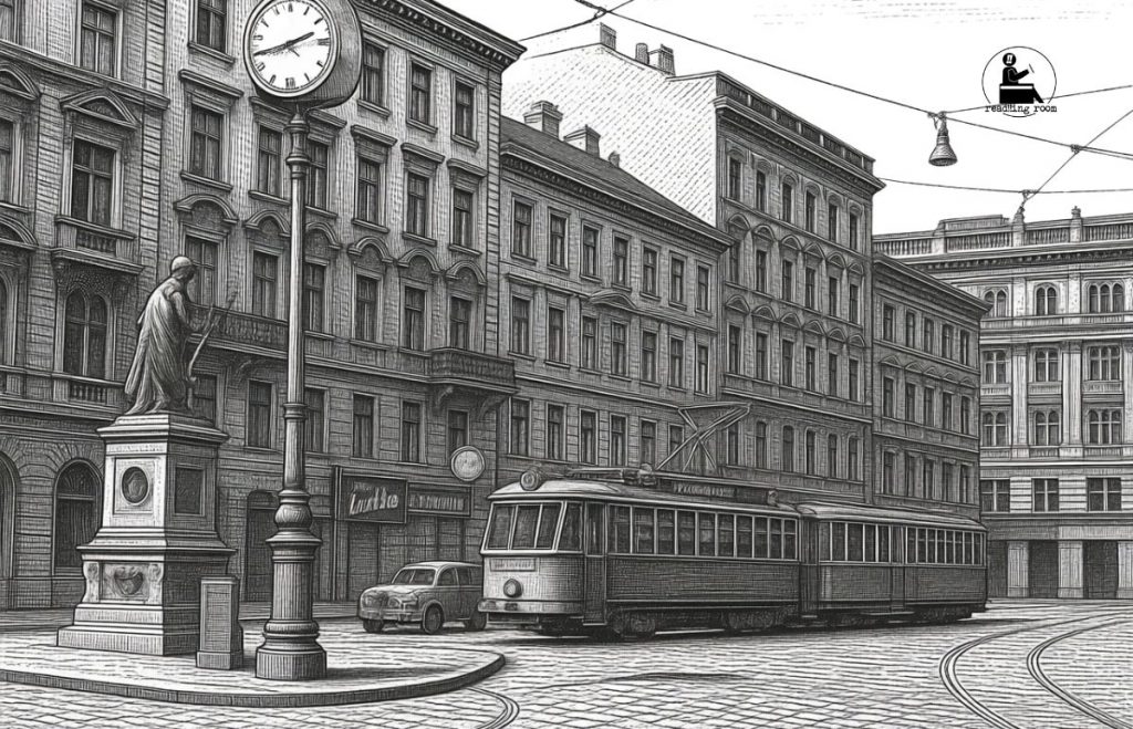 Der Margaretenplatz in den 50er Jahren. Hier war die tschechoslowakische sozialdemokratische Partei zu Hause